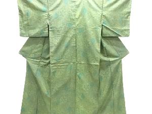 立涌に華紋模様本場大島紬着物(染)